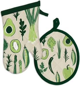 Mu Kitchen 810042570092 2 Pc Mitt/ph- Vegetables