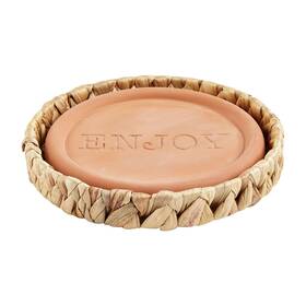 Mud Pie 718540812228 Terracotta Warming Trivet 8 Inch Dia Tan