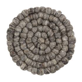 Mud Pie 718540815755 Felted Round Trivet 8 Inch Dia Gray