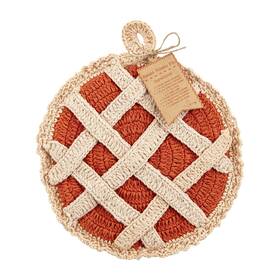 Mud Pie 718540844953 Crochet Pot Holder 8 Inch Dia Sweet Potato