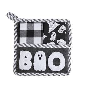 Mud Pie 718540948408 Towel Pot Holder Boo 8 Inch X 12