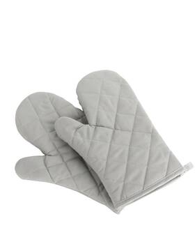 Nachvorn 710382969412 Oven Mitts Premium Heat Resistant Kitchen Gloves Cotton And Polyester New Gray