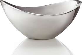 Namb 761323005683 Nambe Grande 16-inch Butterfly Bowl Silver