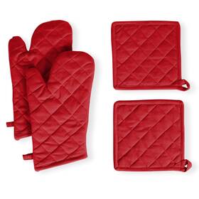 57162 Native Fab Pot Holders And Oven Mitts Sets For Kitchen Heat Resistant Hanging Nonslip 100%
