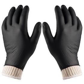 Xl100-gloves-tac Nechtik Bbq Gloves Disposable - 4 Cotton Glove X-large Pack Of 100 Black