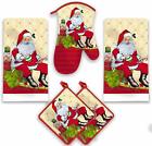 Neldxygclm General Christmas Santa Claus Kitchen Towel Set 767744368970