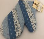 013002003 New Amish Handmade Floral Oven Pieced Mitten Hot Pad With Loop From Pa