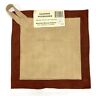 New Dean And Deluca Suede Leather Potholder Pot Holder Hot Pad Tan Stamped 133