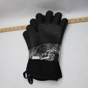 1008107337 Nexgrill 530-0025g Pair Grilling Gloves Cloth Black Silicone