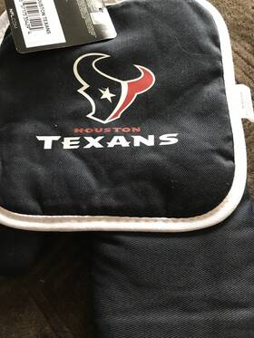 Ctm4 Nfl New Officially Licensed Houston Texans Oven Mitt And Potholder Set