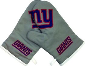 04449 Nfl New York Giants Crossover Oven Mitts Kitchen Product Full Color One Size
