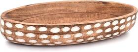 Kc669 Nirman Mango Wood Decorative Bowl For Table Centerpiece Dining Living Room