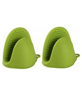 Noble Foods 870004089809 Pair Of Silicone Microwave Oven Heat Resistant Pinch Grip Mitten Gripper Gr