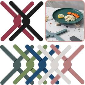 Grd-105 Nokiils 7 Pcs Silicone Trivets For Hot Dishes Foldable Multicolor