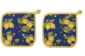 Now Designs 064180163290 Basic Potholders Provencal Yellow Set Of 2
