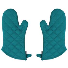 Now Designs 064180248447 Superior Oven Mitt Set Of Peacock Green