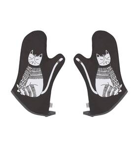 Now Designs 064180271711 Basic Oven Mitt Purr Party 2 Count