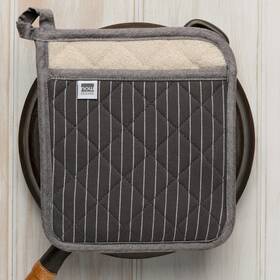 506963 Now Designs Superior Potholder Pinstripe Granite