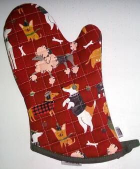 515149 Now Designs Oven Mitt Potholder Yule Dogs New Nwot