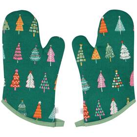 Jom2589d Now Designs Oven Mitts Glitzmas - Set Of 2