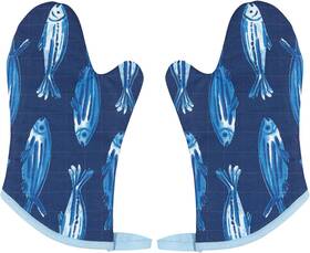 Nom1720daa Now Designs Aveiro Quilted Chef Oven Mitts Set Of 2 13 Inch 13in