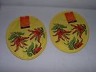 Nrothcrest Set Of 2 Yellow W Peppers Pocket Pot Holders Nwt 028332504065