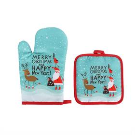 Nt-ling 793420039193 2 Pcs Christmas Baking Glovesmicrowave Oven Gloves Kitchen Heatresistant