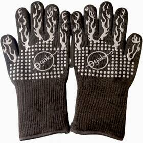O-yaki Products 850021132156 Insulated Bbq Heat Resistant Gloves - Neoprene And Polyester Barbecue Grilling