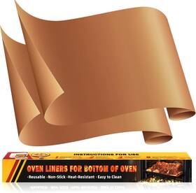 Oven64 Oaz 313038753726 2 Pack Oven Liners For Bottom Of 17 Inch X25 Heavy Duty Non-stick Liner