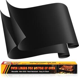 Oven64 Oaz 313053322341 2 Pack Oven Mats For Bottom Of 17 Inch X25 Heavy Duty Non-stick Liner Re