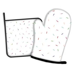 Oeaskly 715917629625 Colorful Donuts Glaze Oven Mitts And Pot Holders Kitchen Cooking Gloves 2 Pcs