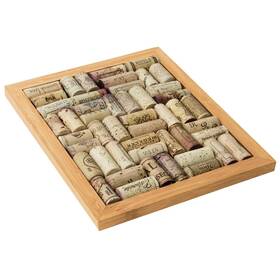49007 Oenophilia Bamboo Corkboard Trivet Kit