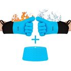 Om1 Silicone Oven Mitts Cooking Gloves Heat Resistant Long 657664268057