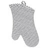 Om36207 Kaf Home Metro Stripe Oven Mitt Black 844260036207