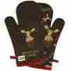 Om776 Lazy One Chocolate Moose Oven Mitt 095474398425