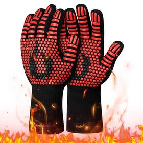 1472 Onlyfire 4025 Bbq Gloves F Heat Resistant Grill Fireproof Oven Red