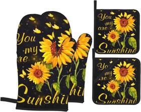 Wgopnsgv6pgn-id Opumxzb You Are My Sunshine Sunflower Oven Mitts And 2