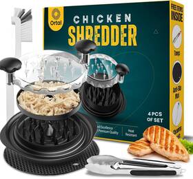 Ch-01 Ortal Brand Premium Chicken Shredder 10.5 Inch Breast Black
