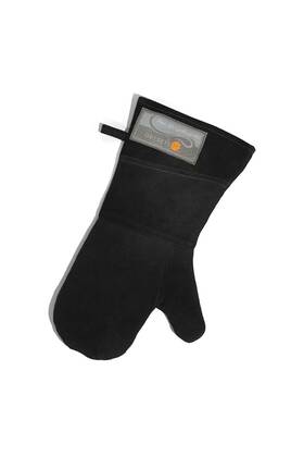 Outset 876824766466 Black Leather Grill Mitt 8.5 Inch X 17
