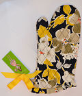 Oven Mitt Vera Bradley Potholder Dogwood Black Yellow Nwt 886003166598 Oven Mitt Vera Bradley Potholder Dogwood Black Yellow Nwt 886003166598