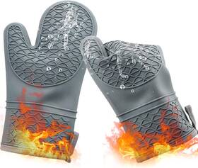 Oven Mitts 313049963954 Silicone 2pcs Heat Resistant 500 F Non-slip Surface 12 Inch X5.5