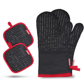Czi1111000733132wb Oven Mitts Heat Resistant Barbecue Kitchen Potholders X5i8