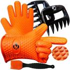 Ovzkzsanm3 General Set The Silicone Bbq Gloves Plus Meat Shredder