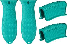Oysir 717203747167 4 Pcs Non-slip Silicone Hot Handle Holder And Assist Grips Potholder For Cast Iro