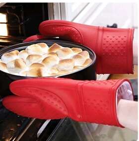 100199 Pampered Chef Silicone Oven Mitt Set Of 2