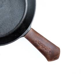 Pangrip 198715340358 Cast Iron Handle Cover Main Extra Thick Leather Heat Resistant Hand