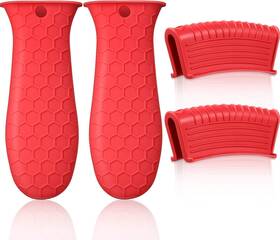 Patelai-3126 Patelai 313046092015 4 Pieces Silicone Hot Handle Holder Pot Holders Cover Assist H