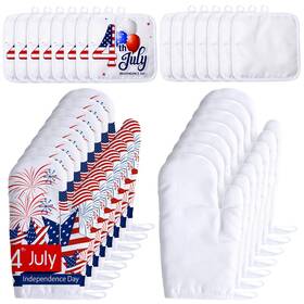 B0ckshhdrz Patelai 30 Pieces Blank Sublimation Oven Mitts Set Include