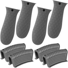 Eq-patelai-6375 Patelai 8 Pcs Silicone Pot Holders Set Cast Iron Handle Cover Heat Resistant
