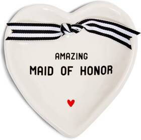 63051 Pavilion Gift Company Maid Of Honor Ceramic Keepsake Dish 4-1/2 Inch